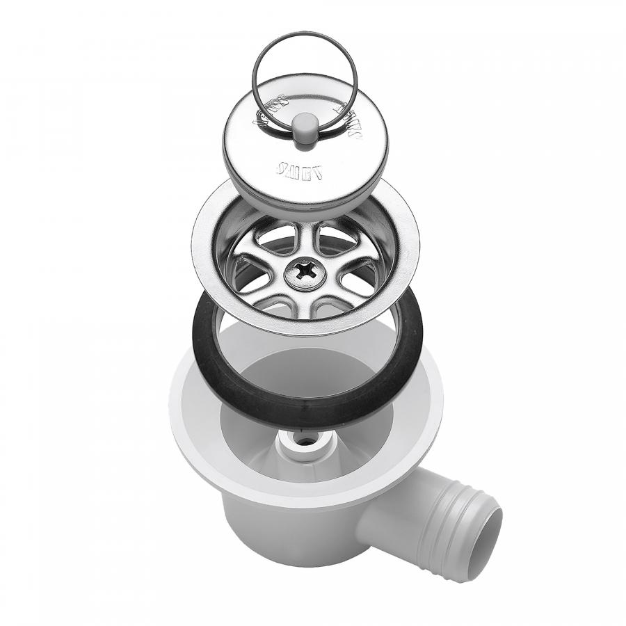 Product image 1 of the product “Ablaufarmatur gewinkelt, Ablauf ø 20 mm ”